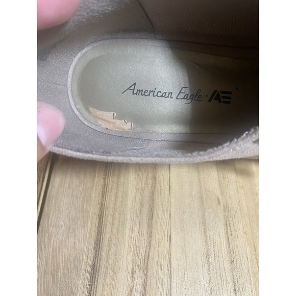 American Eagle W10 Outfitters Dara Ankle Boots Booties Zipper On Sides Tan Sz 7 - Picture 4 of 5